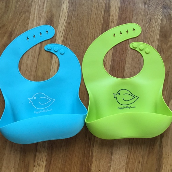 happy healthy parent silicone bib